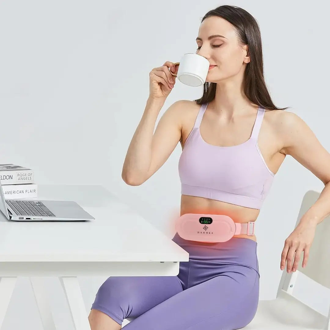 Portable Menstrual Heating Belt | Electric Period Pain Relief Belt | Rechargeable Heating Pad for Cramps | Waist & Abdomen Massager